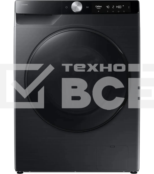 Стирально-сушильная машина Samsung WD11DG6B85BBLP черный, загрузка фронтальная 11 кг, 1400 об/мин, класс: A