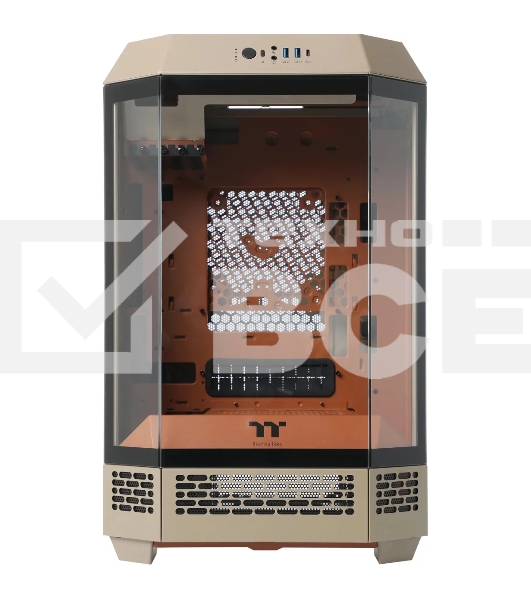 Корпус Thermaltake The Tower 300 Gravel Send коричневый без БП mATX 8x120mm 6x140mm 2xUSB3.0 audio bott PSU