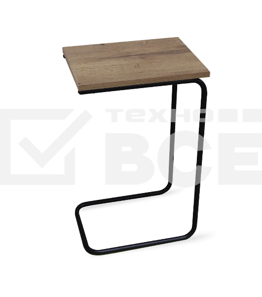 Столик придиванный SHEFFILTON SHT-CT9 дуб галифакс табак/черный муар ЛДСП/металл 205156