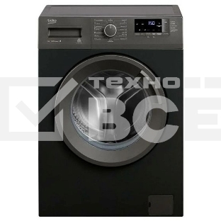 Стиральная машина Beko WRE6512BAA 7329810004 черный, загрузка фронтальная 6 кг, 1000 об/мин, класс: А