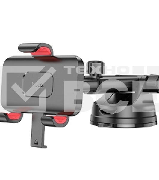 Автомобильный держатель HOCO (6942007605656) H22 красно-черный