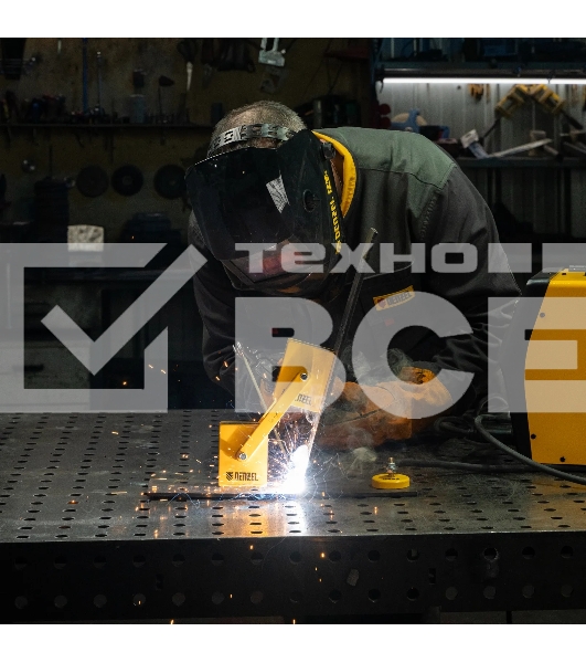 Фиксатор магнитный шарнирный Denzel для сварочных работ усилие 2x50 LB