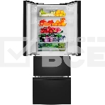 Холодильник Maunfeld MFF180NFBE01 черный трехкамерный 224/113л морозилка снизу, No Frost, фото17