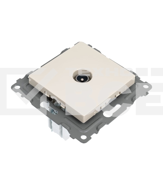 Розетка TV TOKOV ELECTRIC оконечная СП Pixel 1DB механизм бежевый