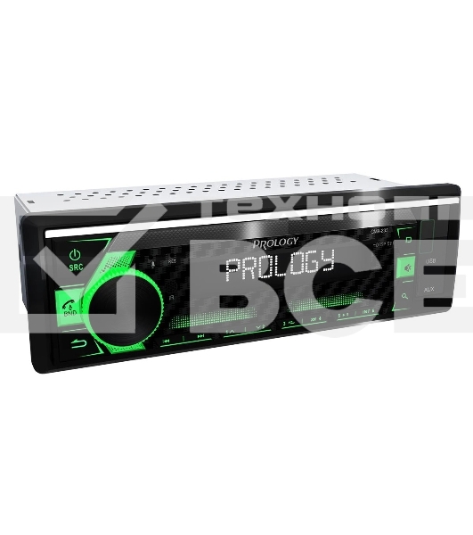 Автомагнитола Prology CMX-235, 1 DIN, Bluetooth, USB Type-A, AUX, пульт ДУ