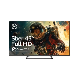 Телевизор Sber 43' SDX-43F3000MBA черный LED FHD 60Hz Smart TV Салют ТВ 1.5GB/8GB