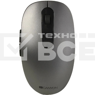 Мышь беспроводная Canyon MW-9 серый, 1600 dpi, радиоканал, Bluetooth, USB, кнопки - 6