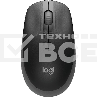 Мышь беспроводная Logitech M190 черный/темно-серый, 1000 dpi, радиоканал, USB, кнопки - 3