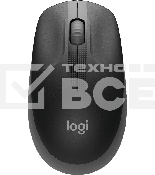 Мышь беспроводная Logitech M190 черный/темно-серый, 1000 dpi, радиоканал, USB, кнопки - 3