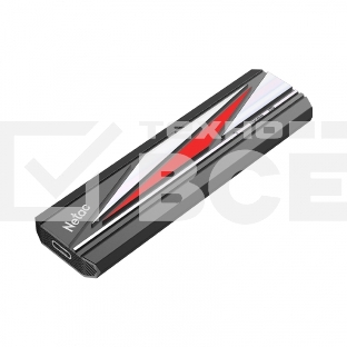 Внешний накопитель SSD Netac ZX20L 1TB USB 3.2 Gen 2 Type-C External SSD, R/W up to 2000MB/1800MB/s, with USB C to A cable and 20Gbps USB C to C cable, 5Y wty