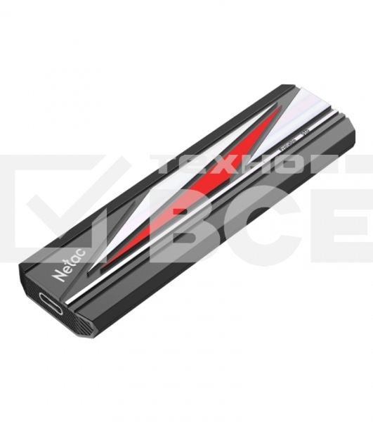 Внешний накопитель SSD Netac ZX20L 1TB USB 3.2 Gen 2 Type-C External SSD, R/W up to 2000MB/1800MB/s, with USB C to A cable and 20Gbps USB C to C cable, 5Y wty