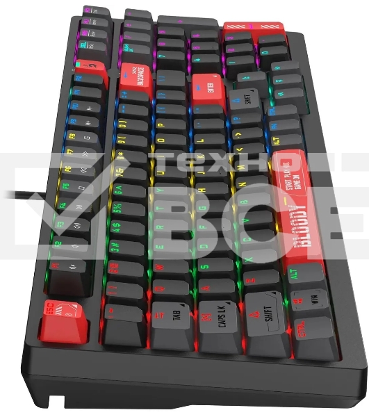 Клавиатура A4Tech Bloody S98 (S98 RED) проводная USB черный/красный