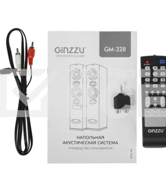 Акустическая система Ginzzu GM-328 2.0, 2x100W/BT/USB/SD/FM/AUX/ДУ