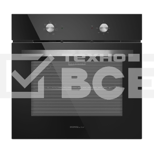 Духовой шкаф электрический встраиваемый HOMSair OES660BK01 чёрный