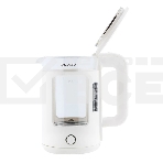 Чайник электрический Energy E-256 1500Вт, 1,5л стекло, белый, фото6