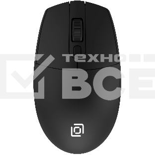 Мышь беспроводная Oklick 201MW черный, 1600 dpi, радиоканал, USB, кнопки - 4