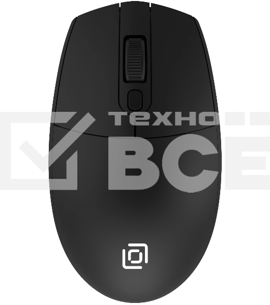Мышь беспроводная Oklick 201MW черный, 1600 dpi, радиоканал, USB, кнопки - 4