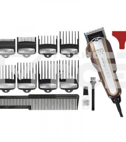 Машинка для стрижки Wahl Legend 5Star, сетевая, 8 насадок, золотая
