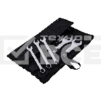 Набор комбинированных гаечных ключей 14 шт Deli DL130014B Спецификация: 10 мм, 11 мм, 12 мм, 13 мм, 14 мм, 16 мм, 17 мм, 18 мм, 19 мм, 21 мм, 24 мм, 27 мм, 30 мм, 32 мм. Матовая хромированная поверхность. Тканевая упаковка., фото4