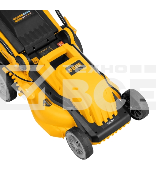 Газонокосилка электрическая Denzel GMC-1800, шир. 38см, 1800 Вт, 6 уров., травосб. 35 л