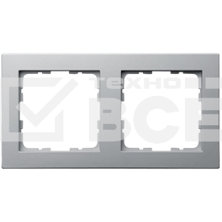 Рамка Jasmart 2-м G-Classic алюм.