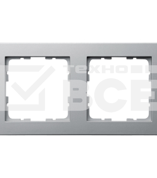 Рамка Jasmart 2-м G-Classic алюм.