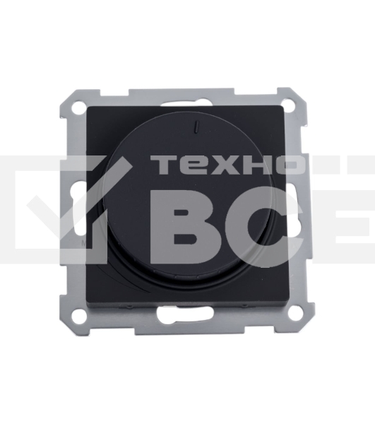 Светорегулятор поворотно-нажимной AtlasDesign 400Вт механизм карбон SE ATN001023