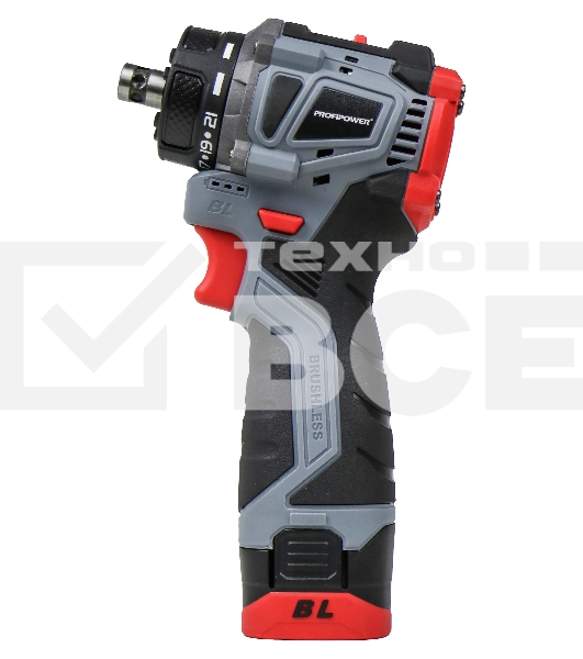 Дрель-шуруповерт аккумуляторная бесщеточная Комби ProfiPower BL-161C (16В, 40Нм, Li-ion 2шт, 2.0А·ч, 2 скорости, 0.8-10мм, З/У, в кейсе)