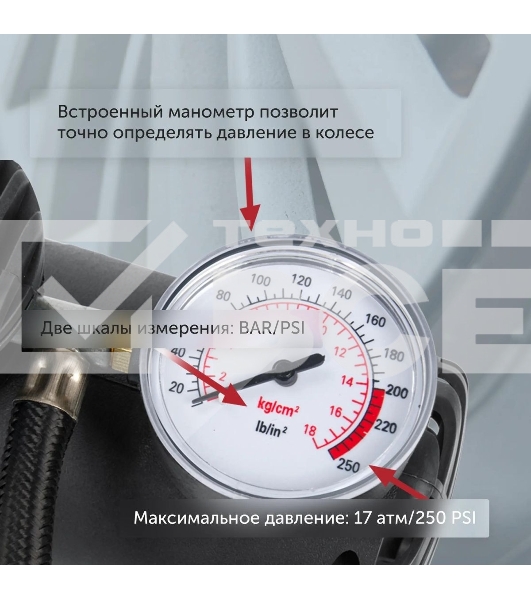 Автомобильный компрессор Starwind CC-100 15л/мин шланг 0.45м