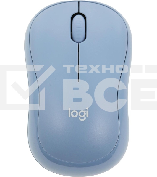 Мышь беспроводная Logitech M221 голубой, 1000 dpi, радиоканал, USB, кнопки - 3