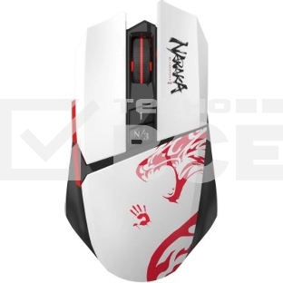 Мышь беспроводная A4Tech Bloody R36 Ultra черный/белый/красный, 12000dpi, USB, радиоканал, кнопки - 7