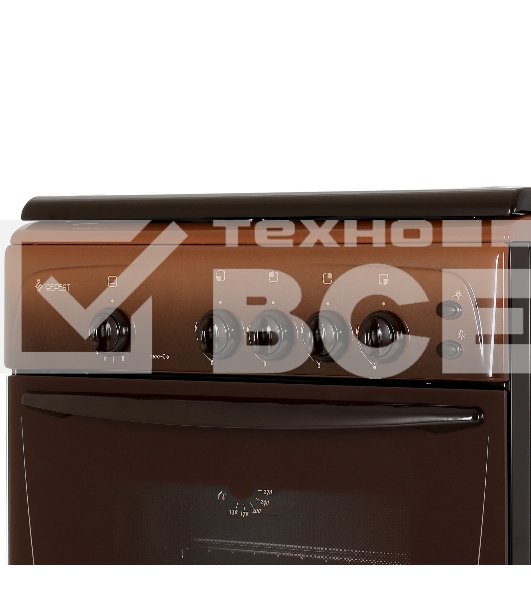 Плита газовая Gefest ПГ 1200 С6 К43 коричневый, конфорок 4 шт, духовка 63 л, 60 см x 85 см x 60 см