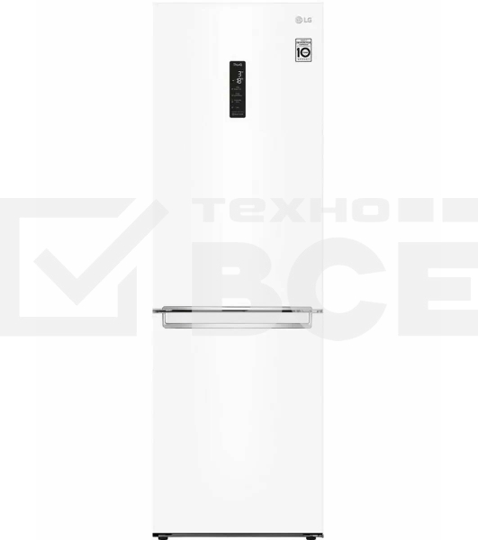 Холодильник LG GC-B459SQSM белый двухкамерный 234/107л морозилка снизу, No Frost