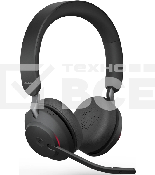 Гарнитура Jabra Evolve2 65 чёрный, беспроводная, Bluetooth, до 35 ч, подсветка