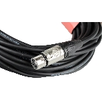 Кабель микрофонный FORCE FMC-05/15XLR (M) - XLR (F), высококачественный балансный, малошумящий с проводниками из безкислородной меди OFC, диаметр 6 мм, профессиональные металлические разъемы, длина 15 м, цвет черный, фото2