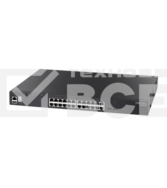 Коммутатор ECS4620-28P Edge-corE 24 x GE + 2 x 10G SFP+ ports + 1 x expansion slot (for dual 10G SFP+ ports) L3 Stackable Switch, w/ 1 x RJ45 console port, 1 x USB type A storage port, RPU connector, Stack up to 4 units,PoE Budget max. 410W