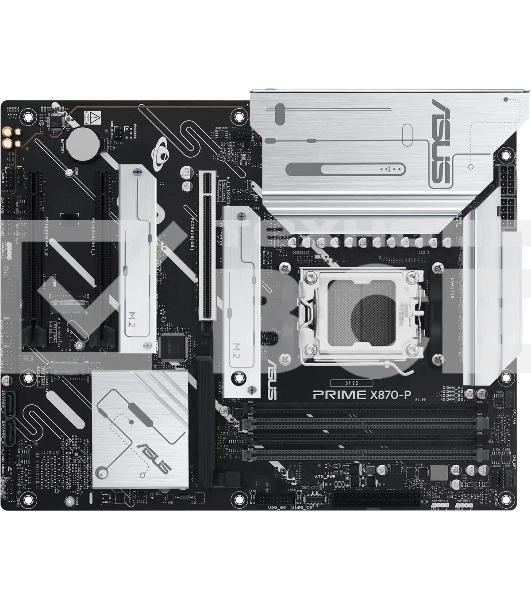 Материнская плата ASUS PRIME X870-P, AM5, AMD X870, 4xDDR5, 2xSATA, 4xM.2, 1xPCIe 5.0 x16, 2xPCIe 4.0 x1, 1xHDMI, 2xUSB-C, 1x 2.5Gb LAN, 4xUSB-A 3.2 Gen 1, 1xUSB-A 3.2 Gen 2, 4xUSB-A 2.0, 3x3.5 мм, 7.1, ATX