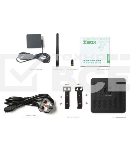 Мини ПК ZOTAC ZBOX MI668, Barebone, Intel i7-1360P, 2x DDR5-5200/4800 SO-DIMM, M.2 SSD SLOT, 2x GLAN, WIFI, BT, USBDRV, DP/HDMI, EU+UK PLUG