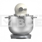 Планетарный миксер BQ MX851 Cream-Silver. Макс. мощность: 1800Вт / Параметри электропитания: 220-240 В, 50-60 Гц / Объем чаши: 8л / Вместимость загрузочного лотка: 2кг / Производительность: 2кг/мин / Скорость вращения шнека: до 210 об/мин / длина сетевого, фото4