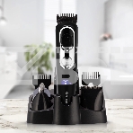 Триммер Vitek VT-2549 BK Питание сеть/аккумулятор. Встроенная аккумуляторная батарея Li-ion 700 mAh 3,7V. Время зарядки 90мин. Время автономной работы 45мин. Влажная очистка. Детальный триммер. Индикатор зарядки. ЖК дисплей с индикацией процента зарядки б, фото3