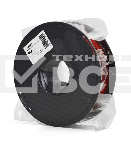 Филамент Crown Micro CM-FILPLAS003R PLA Silk 1.75 1кг красный