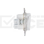 Розетка 1-м SKANDY 16А IP44 с заземл. защ. штроки с крышкой SK-R11W арктич. бел. IEK SK-R16-16-44-K01, фото4