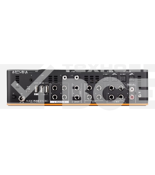 Аудиоинтерфейс USB Arturia Audiofuse Studio [830101] 24бит/192кГц, 4xXLR/TRS Mic/Line входа, 2xRCA Phono/Line, 4 Insert входа, 2xTRS AUX выхода, 4xTRS выхода, 2х3,5 мм. 2х6,3 мм для наушников, 8xADAT входами/выходами, S/PDIF входом/выходом, MIDI IN/OUT
