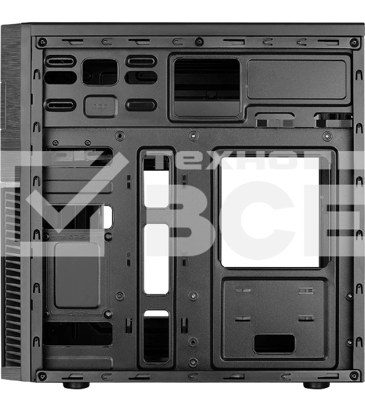 Компьютерный корпус Aerocool / Formula Cs-105, mATX, без БП, 187x361x355мм (ШxГxВ), USB 3.0 x1, USB 2.0 x1, металл 0,5мм, 120-мм вентилятор в комплекте, черный