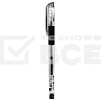 Ручка гелевая Deli Daily E6600S черный прозрачный, d=0.5мм, черные чернила, резиновая манжета, фото 1