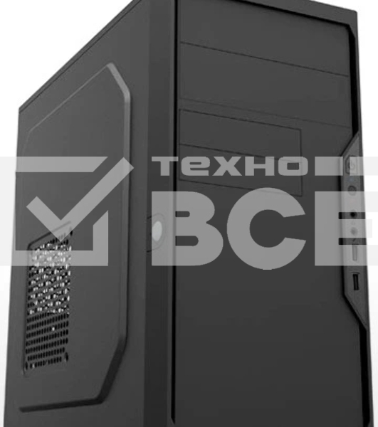 Компьютерный корпус Foxline FL-733R-FZ450R-U32C-PH mATX case, black, w/PSU 450W 12cm, w/2xUSB 2.0, w/2xUSB 3.0, w/1xType-C (USB 2.0), w/2xcombo audio, w/pwr cord, w/o FAN