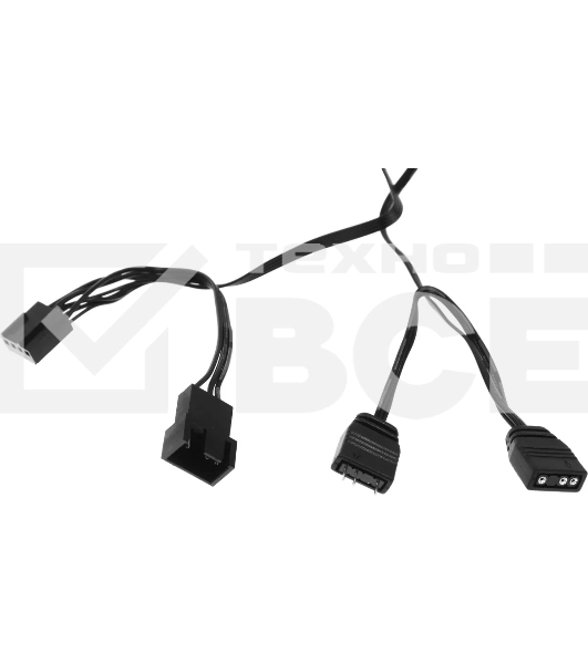 Вентилятор для корпуса Accord ACC-YF14 ARGb 140х140x25 черный 4-pin (ACC-YF14 ARGb BLACK) brown box