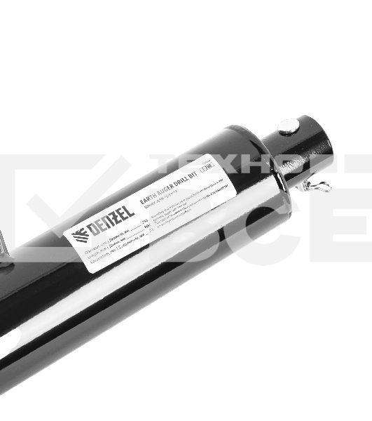 Шнек для грунта Denzel E-300, диаметр 300мм, длина 800мм,соединение 20мм, несъемный нож