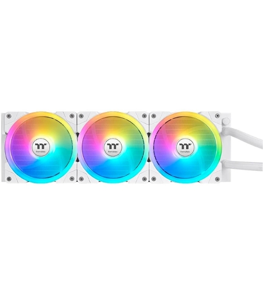 Система жидкостного охлаждения Thermaltake MAGFloe 360 Ultra Snow ARGB Soc-AM5/AM4/1200/1700/1851 белый 4-pin 30.6dB Al+Cu LCD Ret (CL-W433-PL12SW-A)