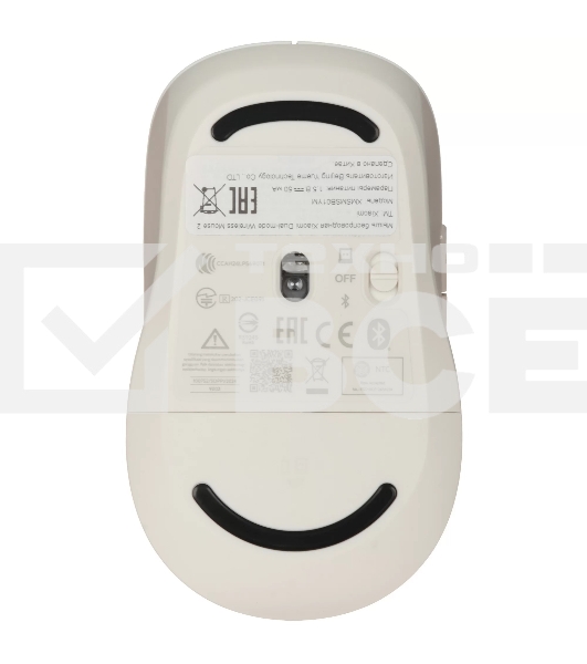 Мышь беспроводная Xiaomi Dual-mode Wireless Mouse 2 белый, 1200 dpi, радиоканал, Bluetooth, USB, кнопки - 5